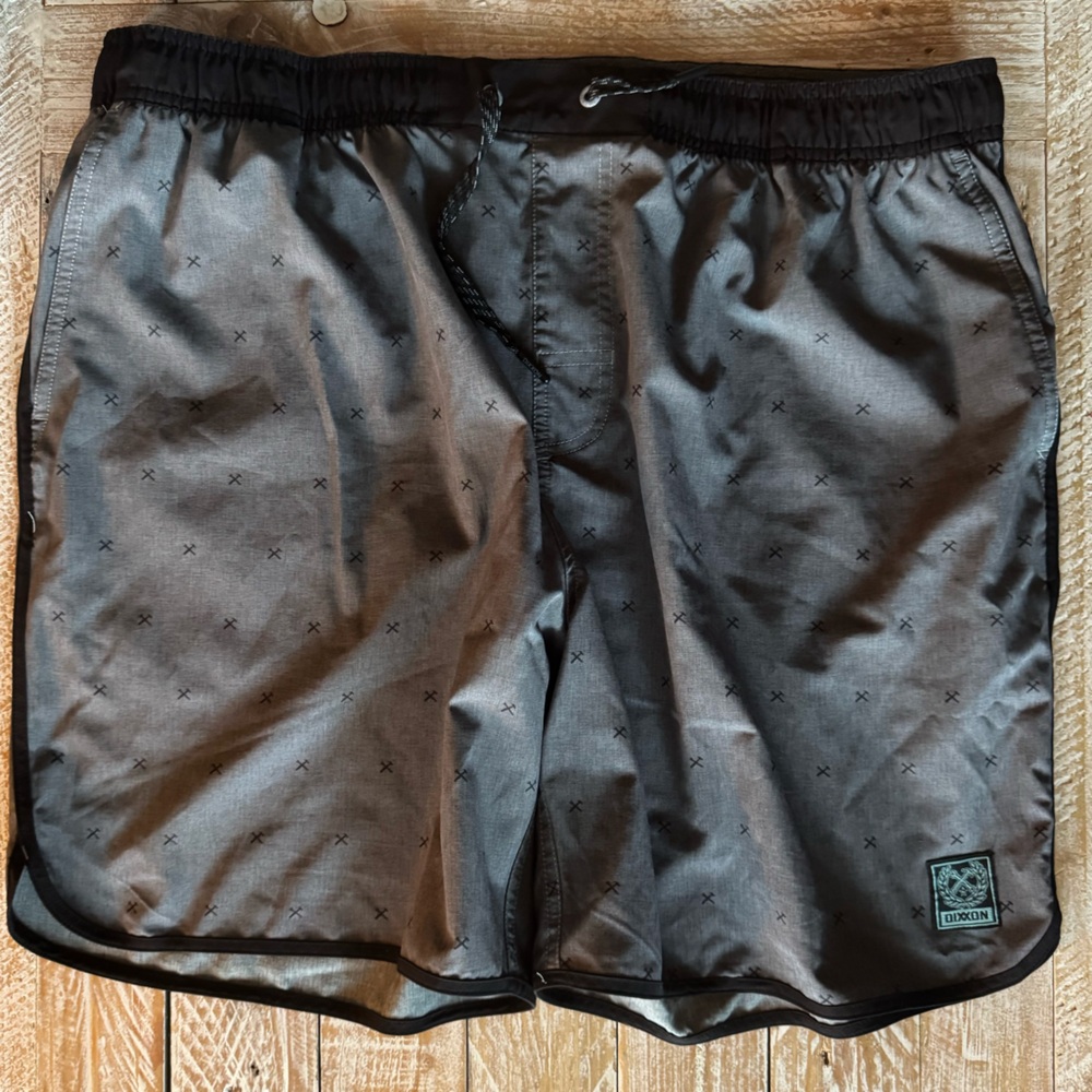 🔨Men’s Dixxon Dark Gray Athletic Gym Shorts Swim Trunks Lounge🔨 ~ XXL